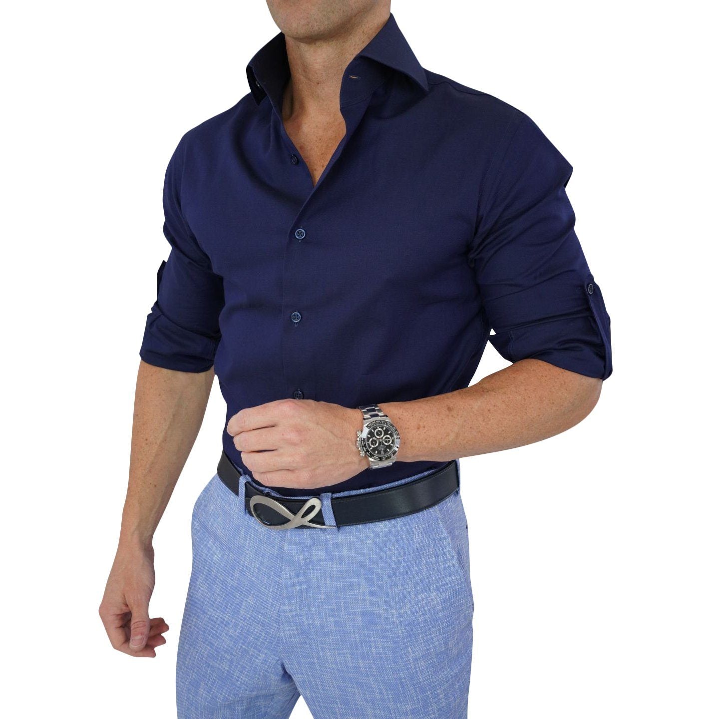Blu Birdseye Dress Shirt – SCCBOLD