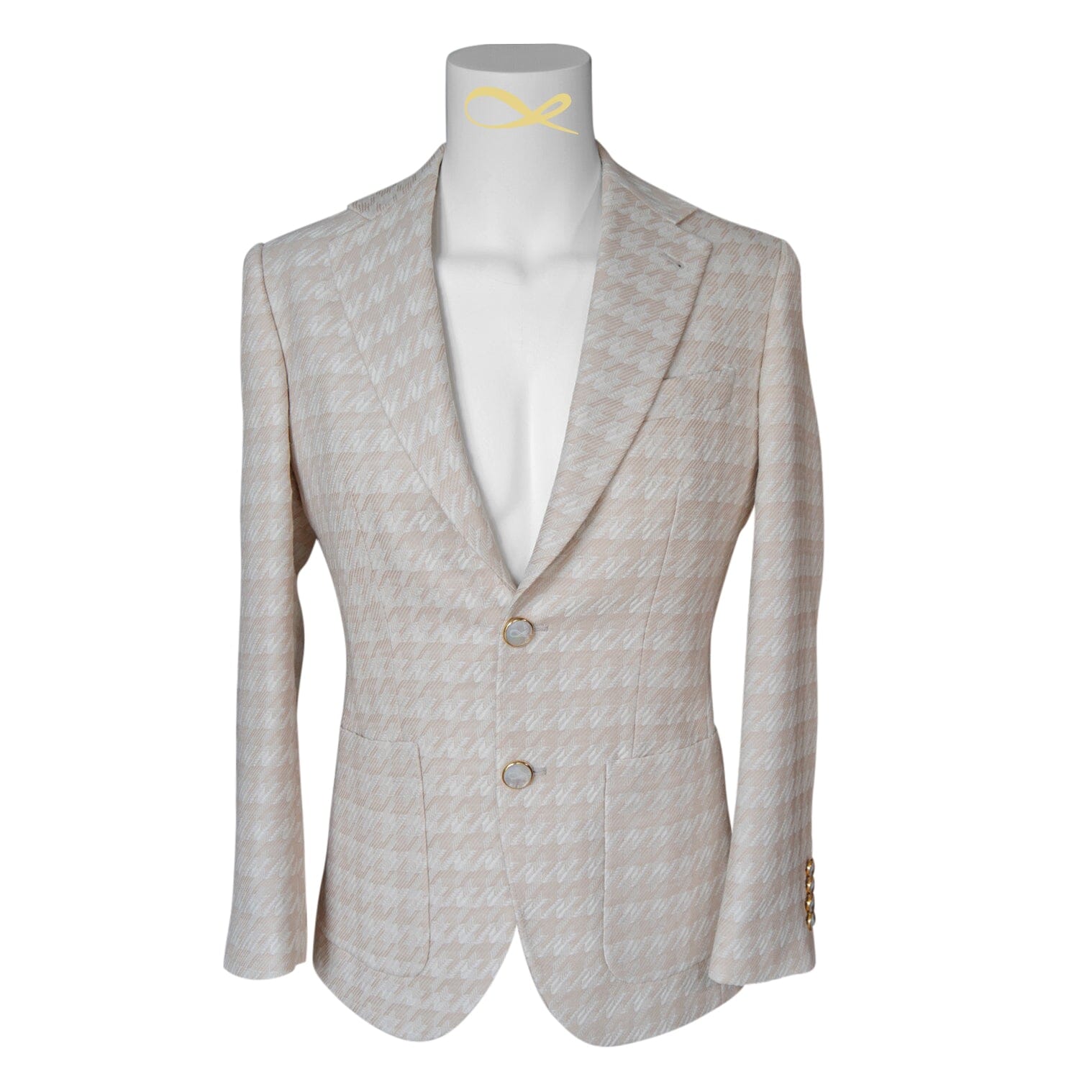 Cashew Crema Houndstooth Jacket-5
