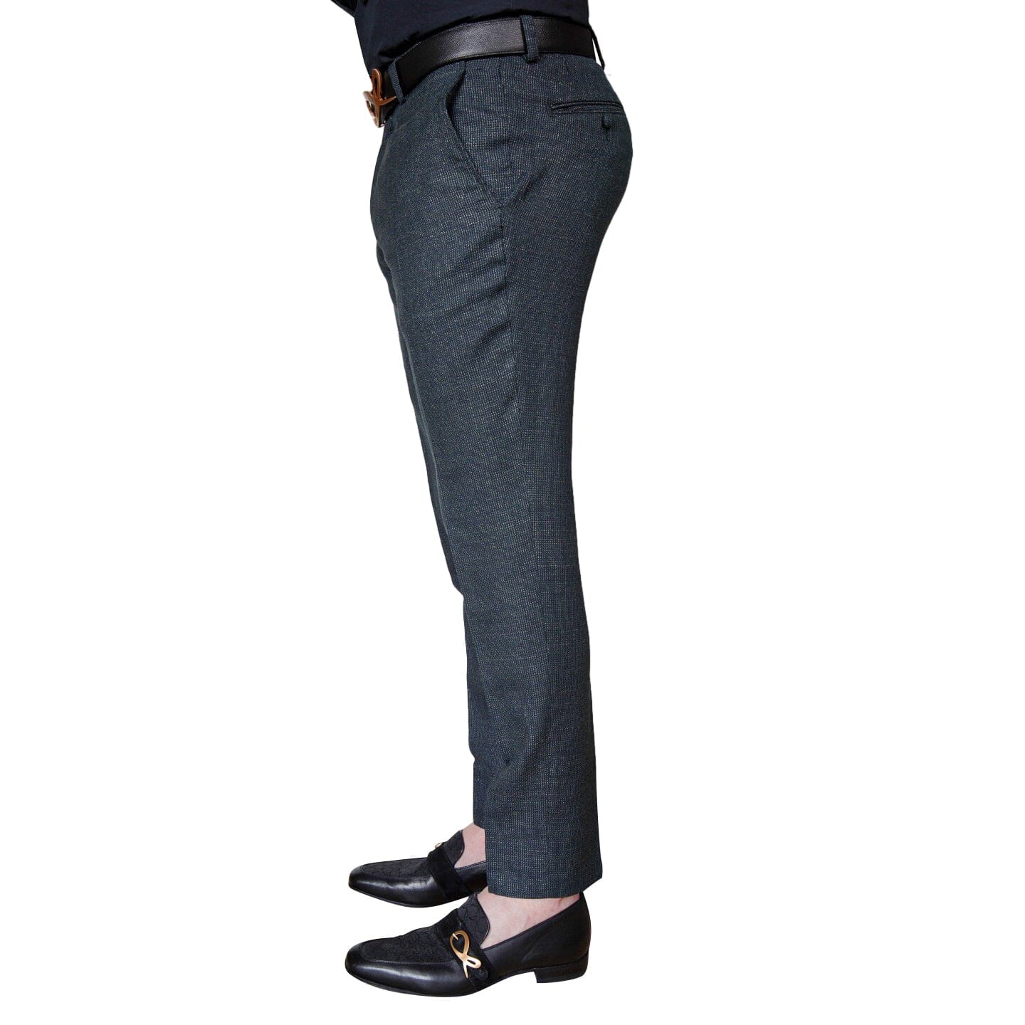 Midnight Jade Tweed Trousers-3