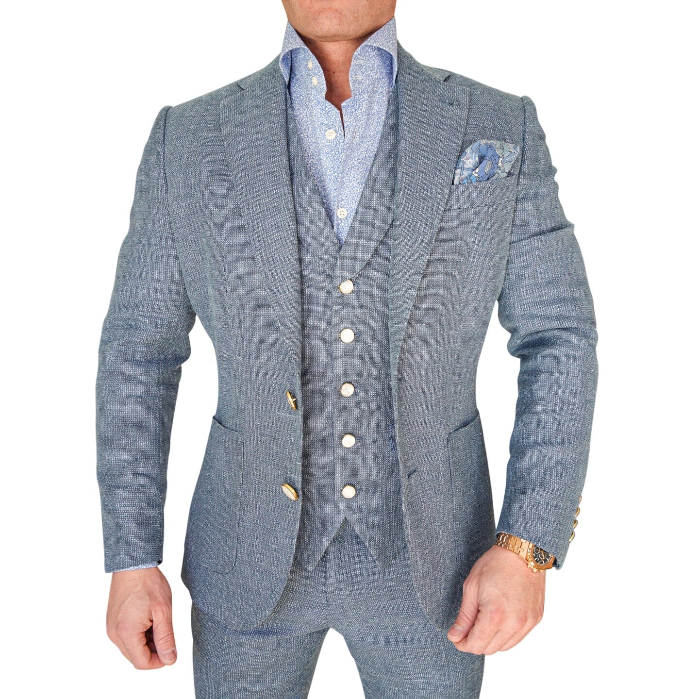 Cerulean Tweed Jacket-3