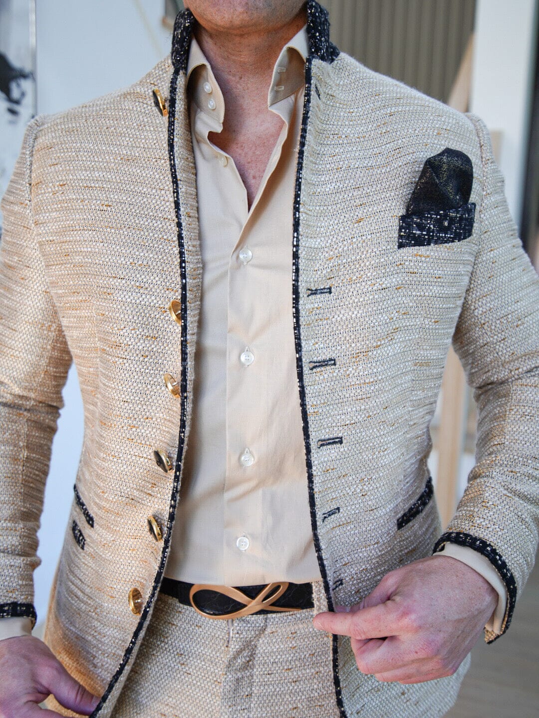 Tan Cestino Mandani Jacket @ The Vault