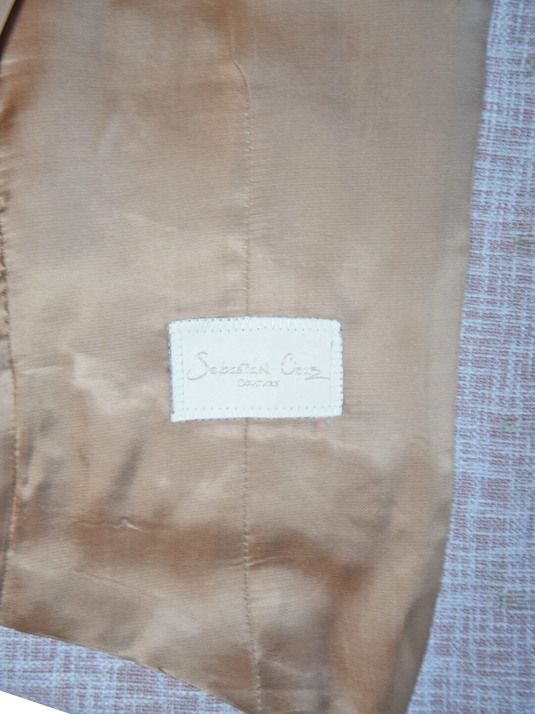 Nude Blush Lino Tweed Ciottoli Waistcoat-5