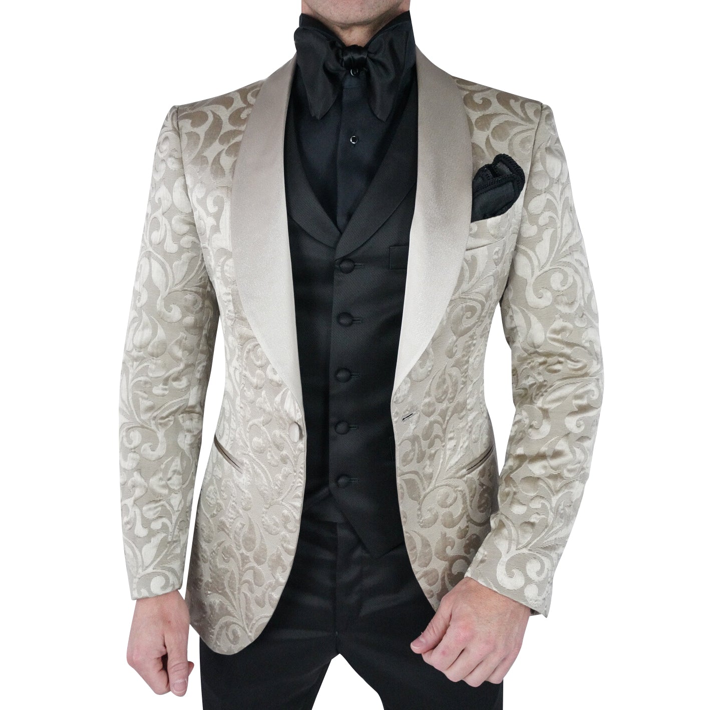 Champagne Oro Paisley Dinner Jacket @ The Vault-4