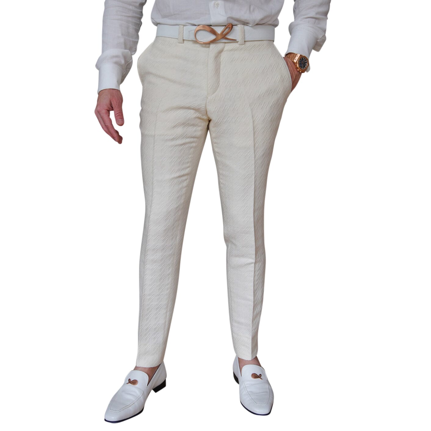 Vanilla Crema Houndstooth Trousers @ The Vault-3