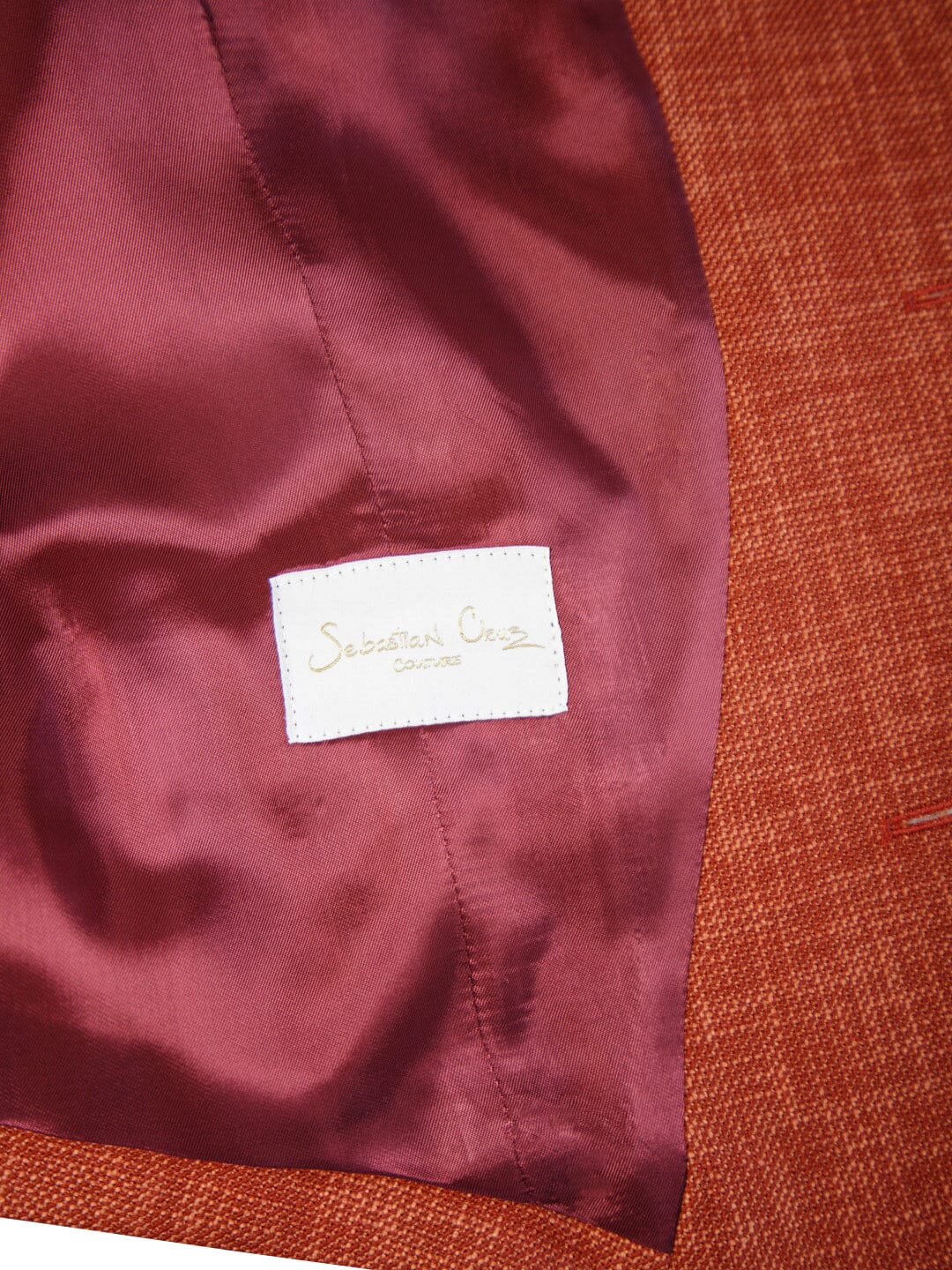 Brick Lino Tweed Ciottoli Waistcoat-4