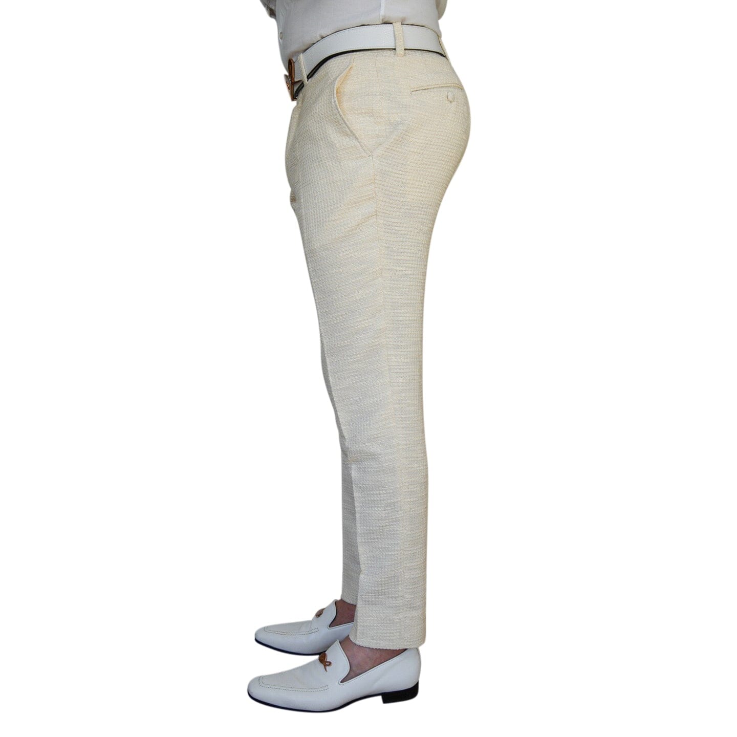 Elettro Waffle Tweed Trousers-3