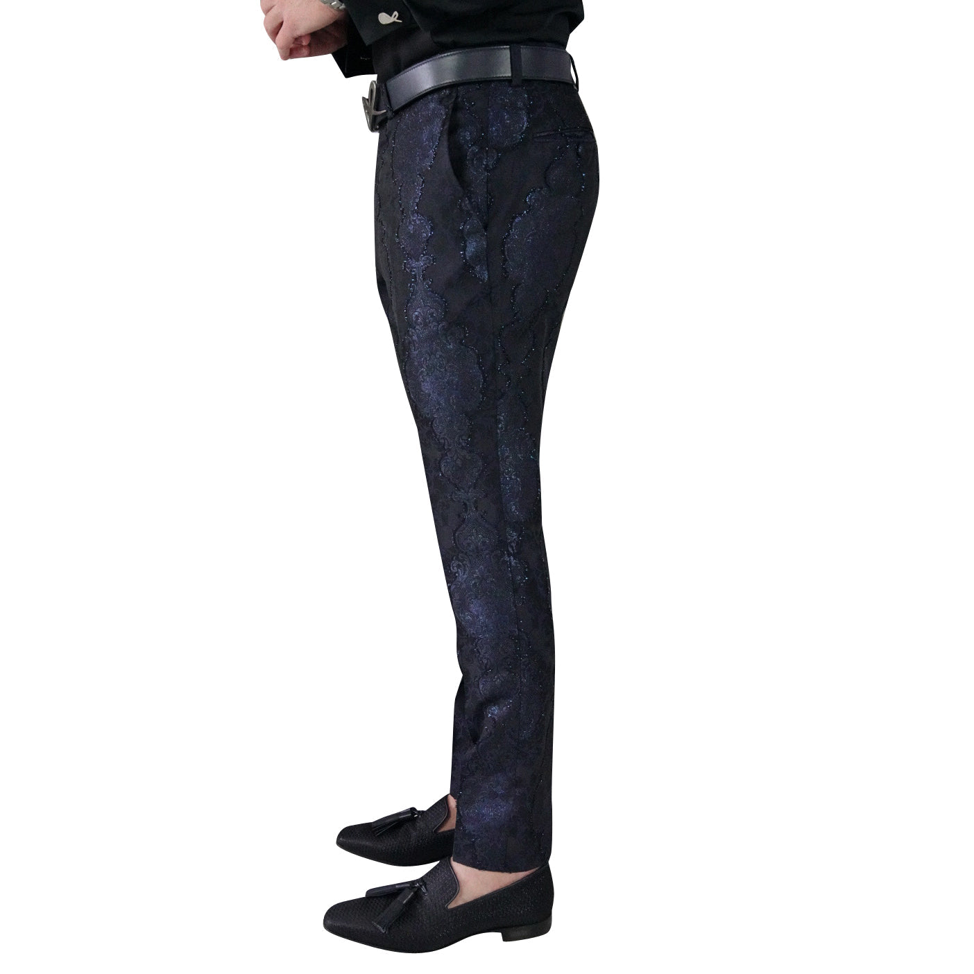 Navy Versaille Trousers-4