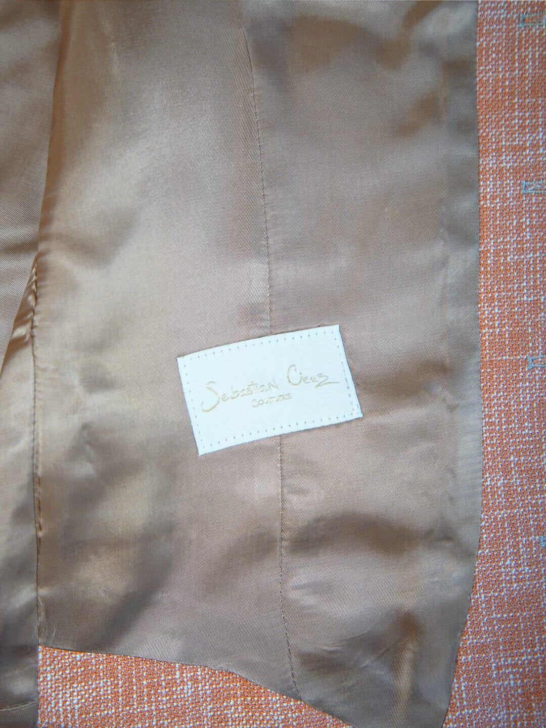 Copper Lino Tweed Ciottoli Waistcoat-5