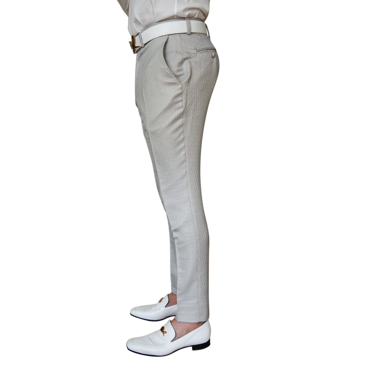 Oyster Herringbone Trousers @ The Vault-4