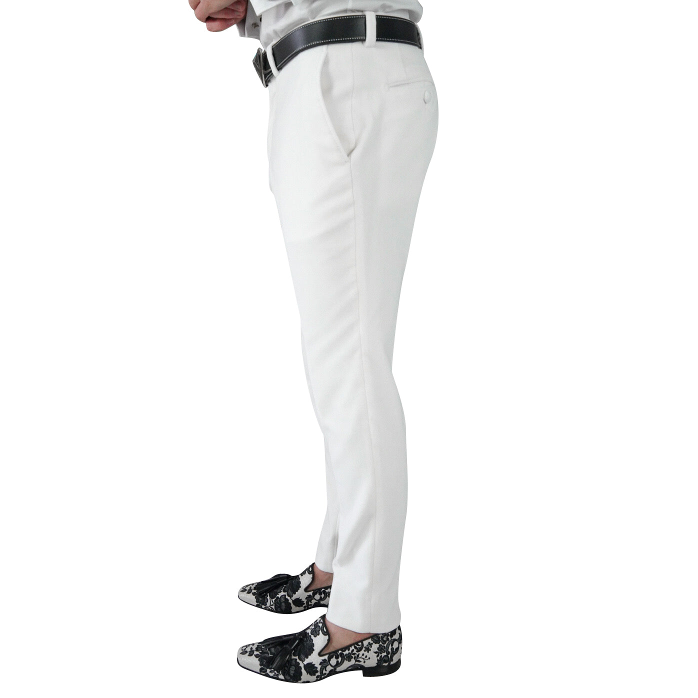 White Velvet Trousers-4