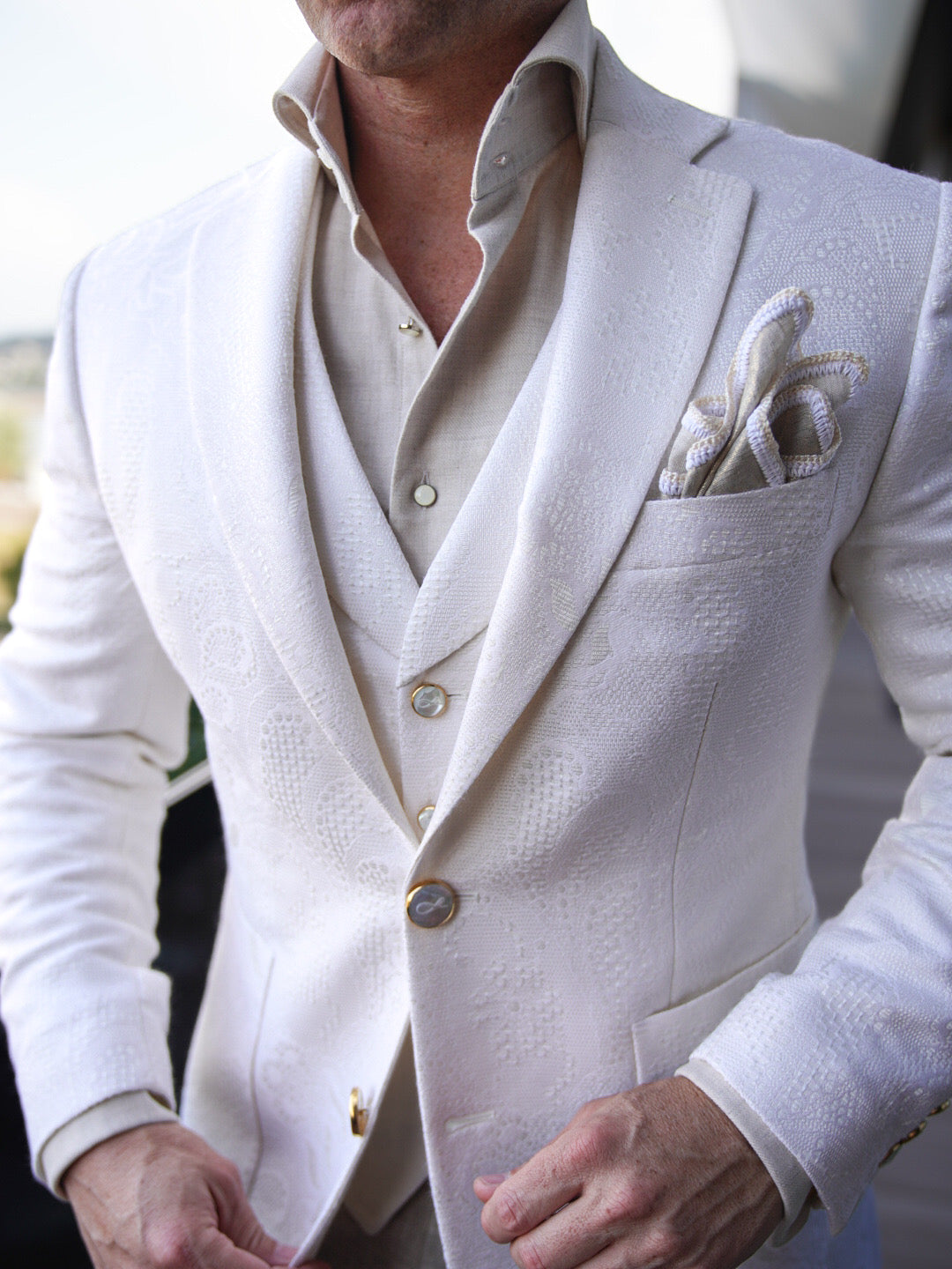 Latte Damask Jacket