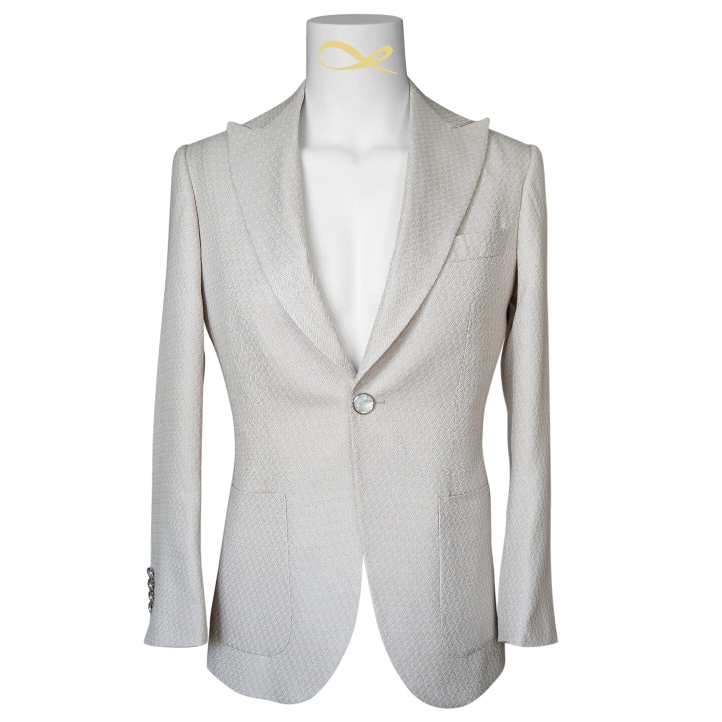 Latte Herringbone Jacket-5