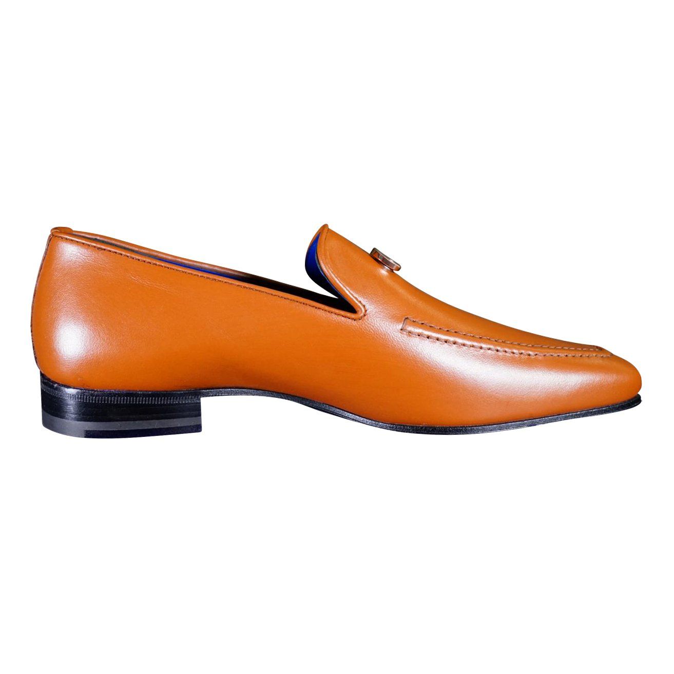 Caramello With Yellow Gold Hardware Leather Loafers-8