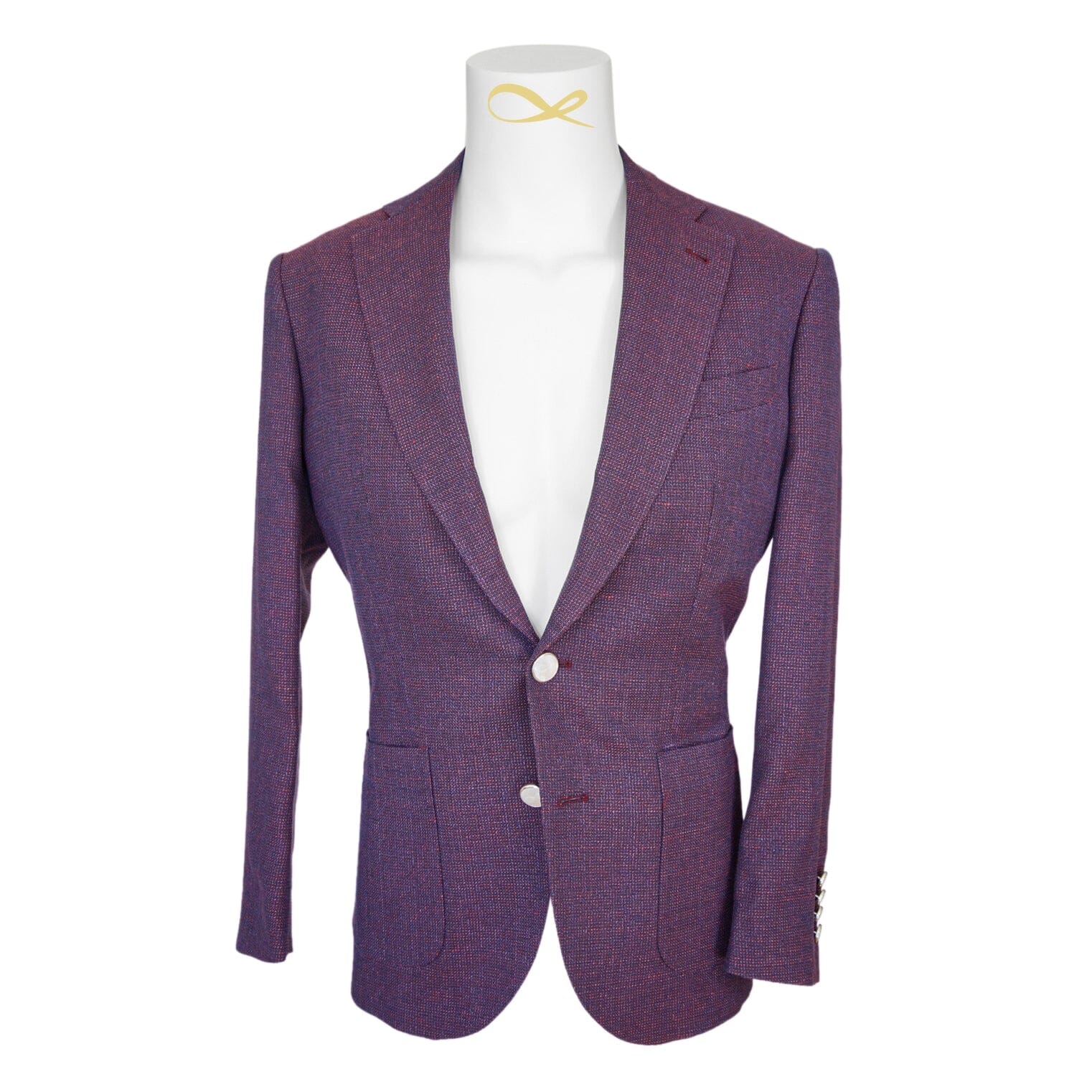 Aubergine Tweed Jacket-4