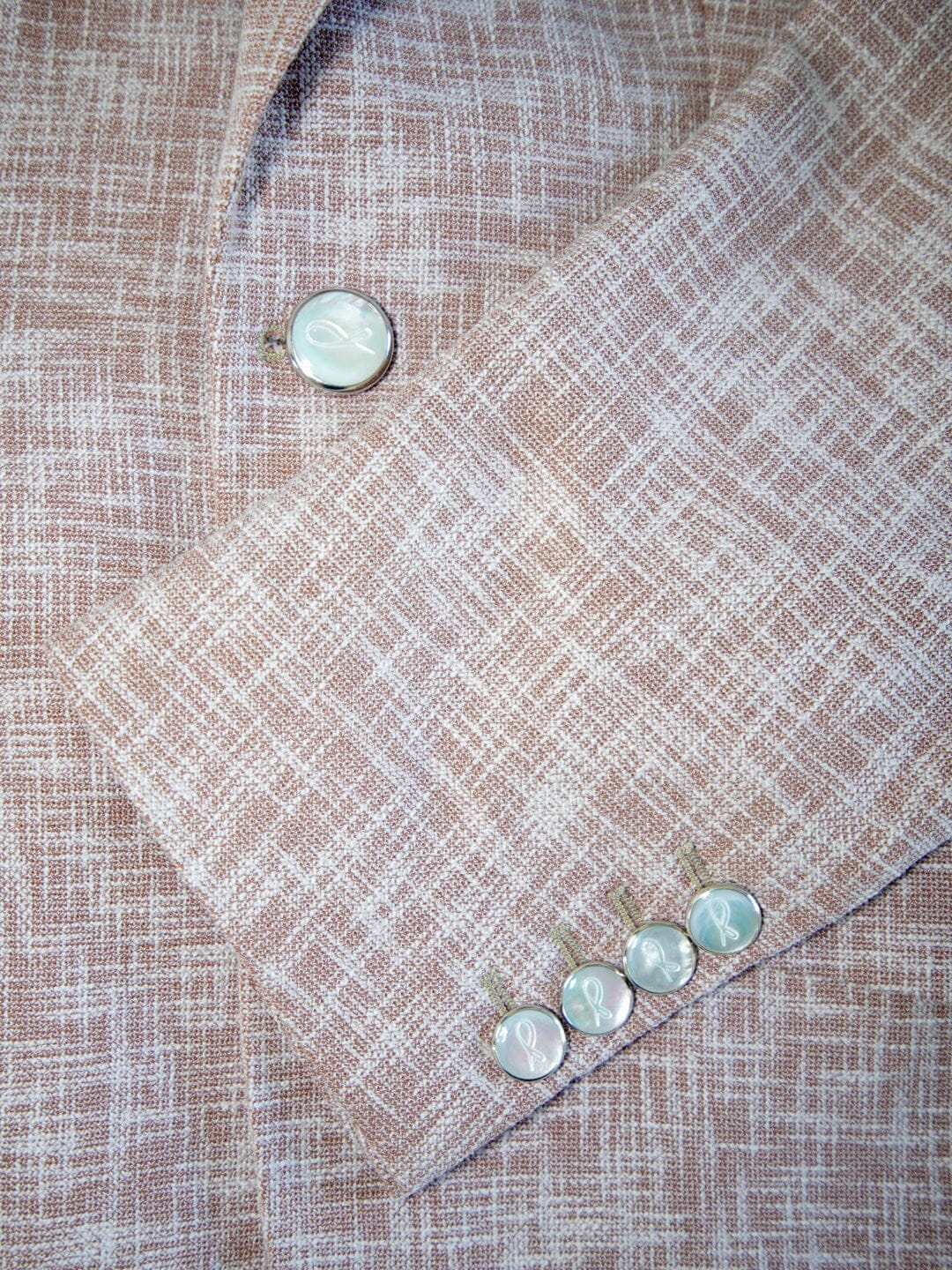 Nude Blush Lino Tweed Jacket-8