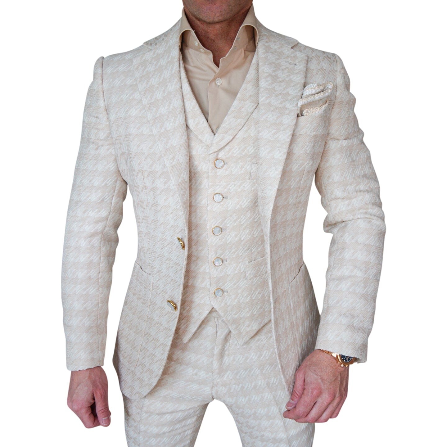 Cashew Crema Houndstooth Jacket @ The Vault-4