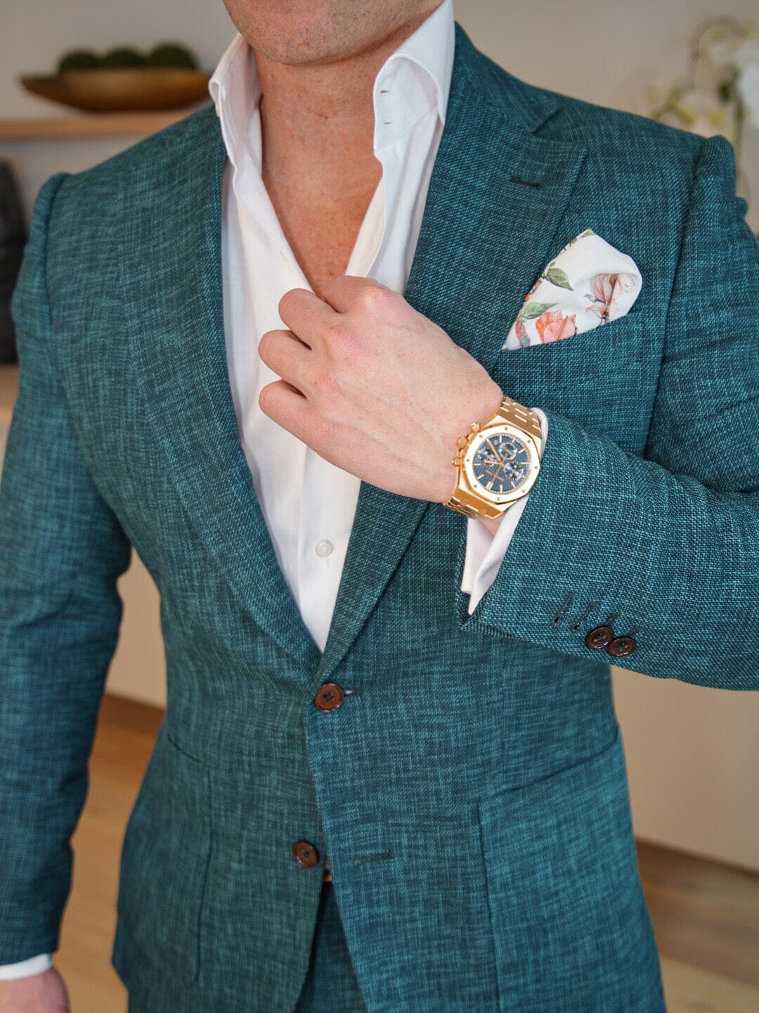 Evergreen Lino Tweed Jacket @ The Vault