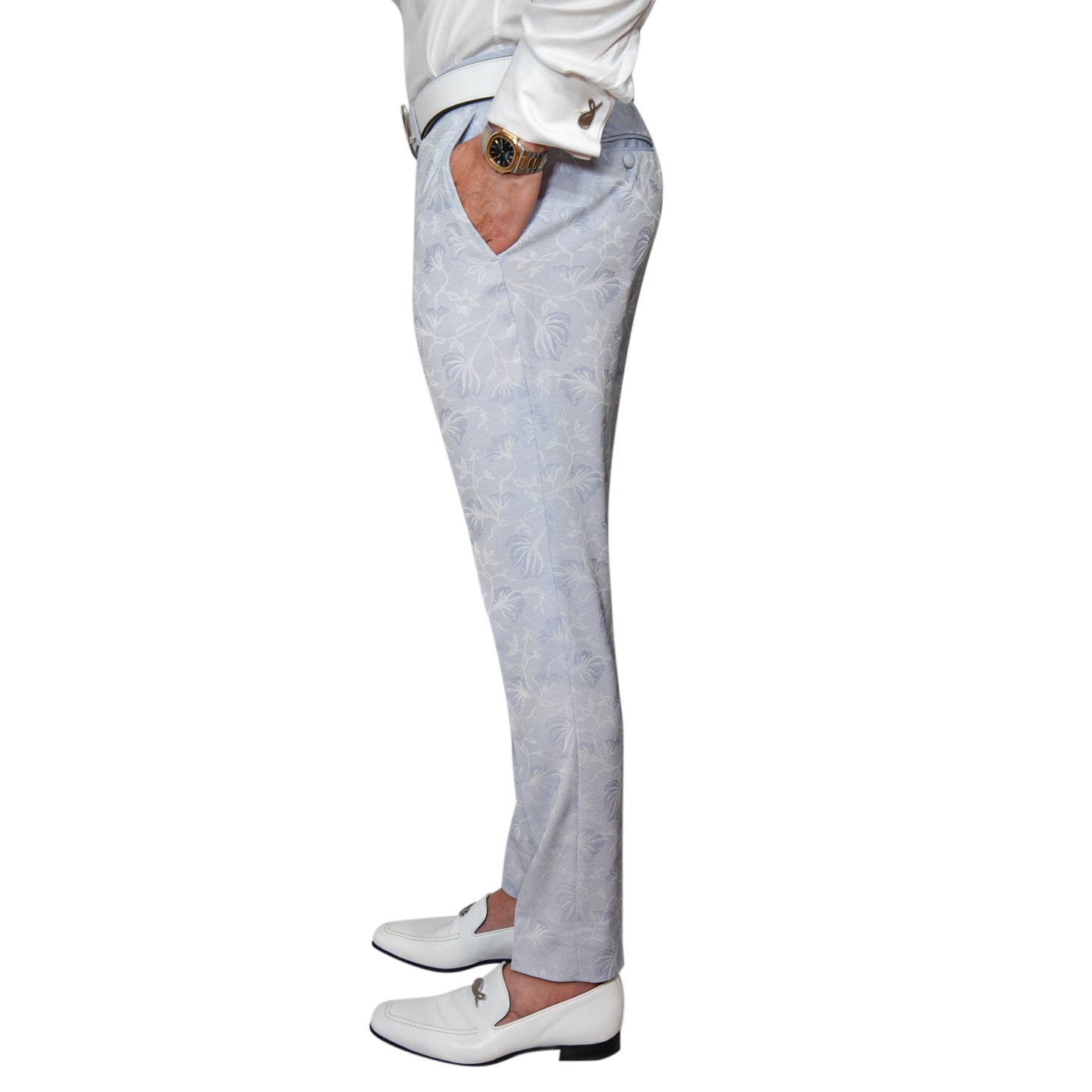 Pastel Azzurro Campanula Trousers-3
