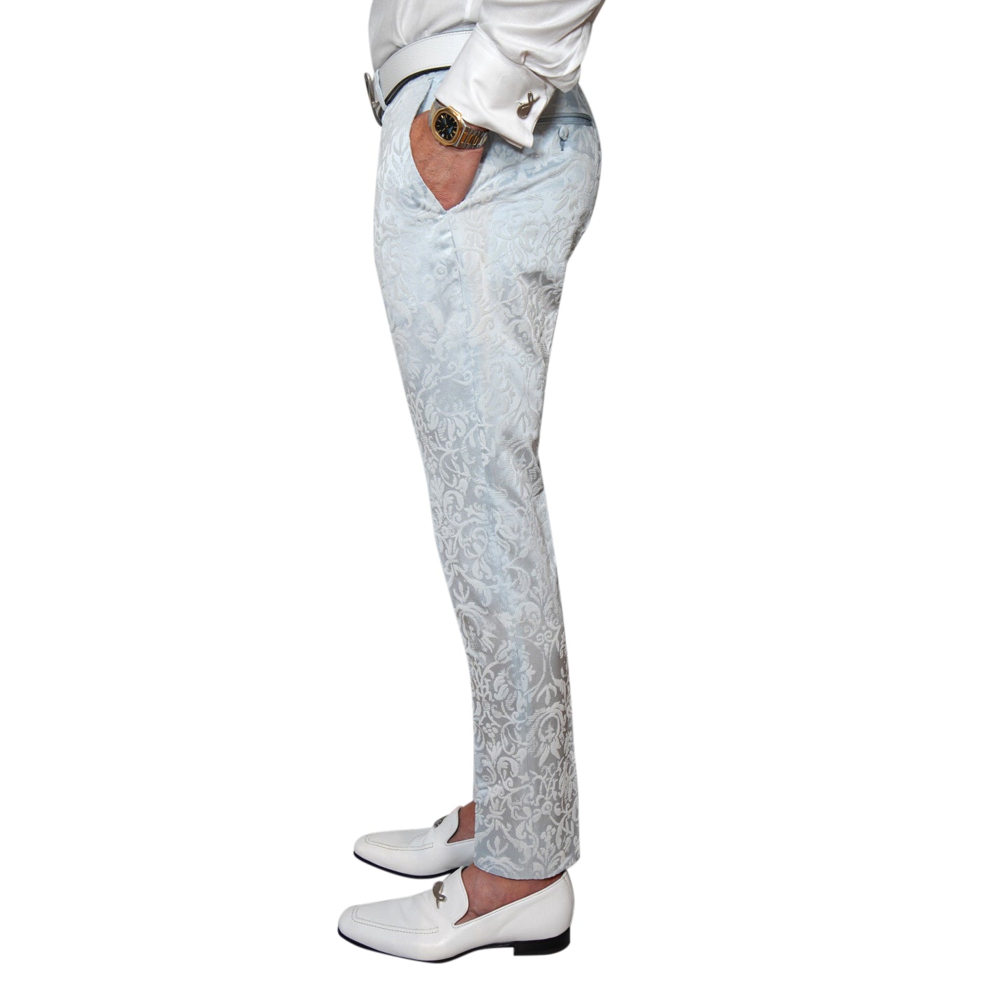 Blu Ghiaccio Paisley Trousers @ The Vault-4
