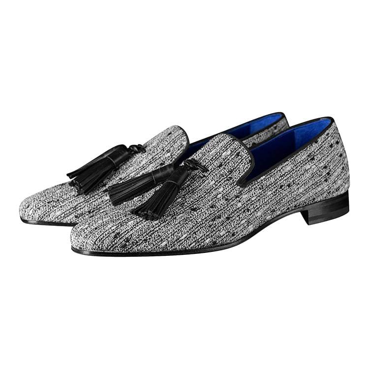 Tweed Legare Tassel Loafer-3