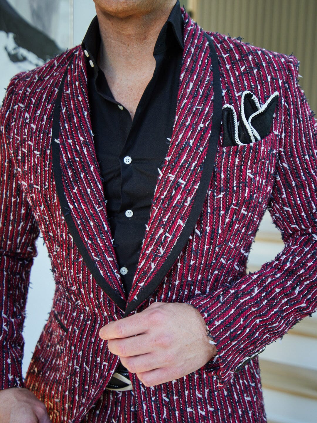 Ruby Boucle Smoking Jacket