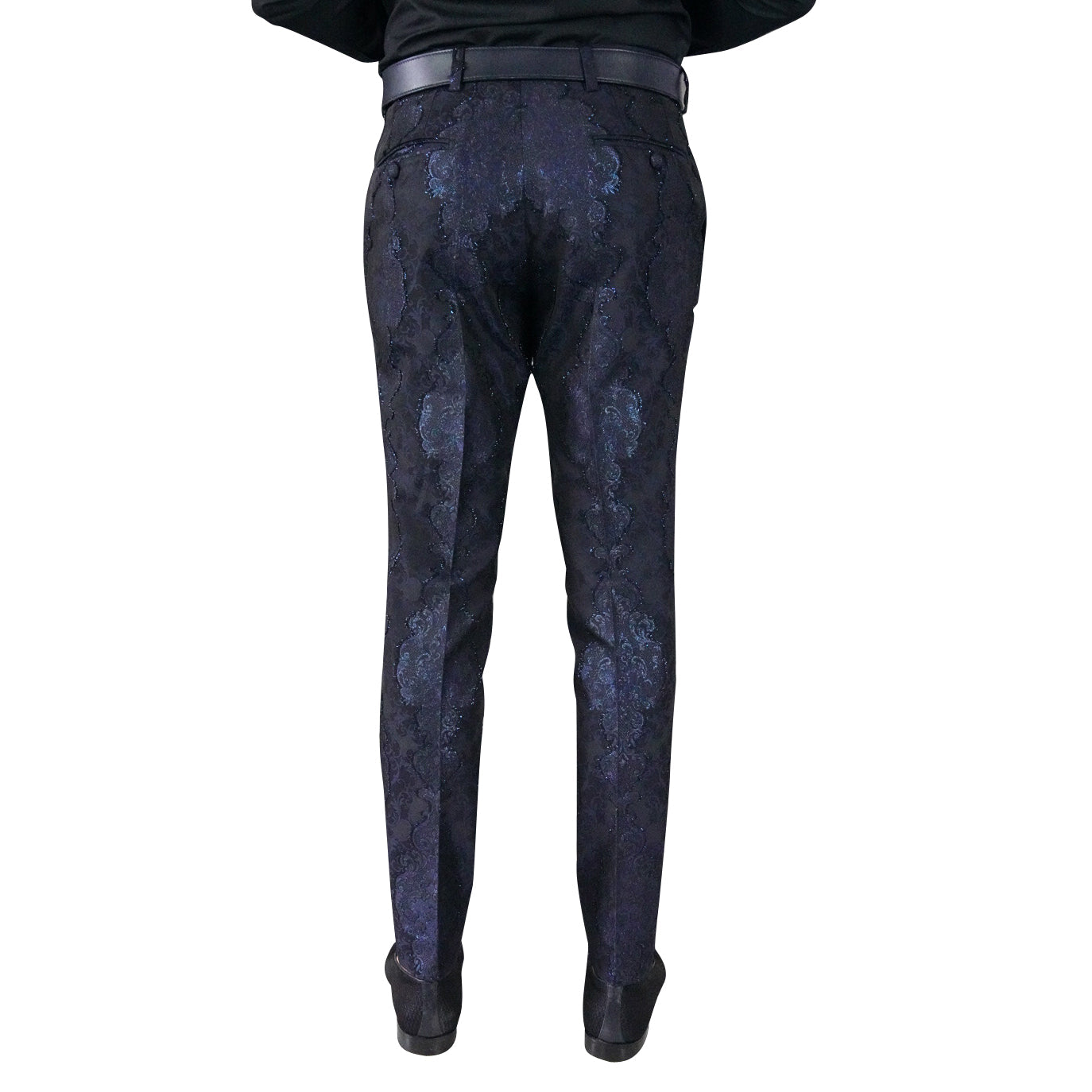 Navy Versaille Trousers-5