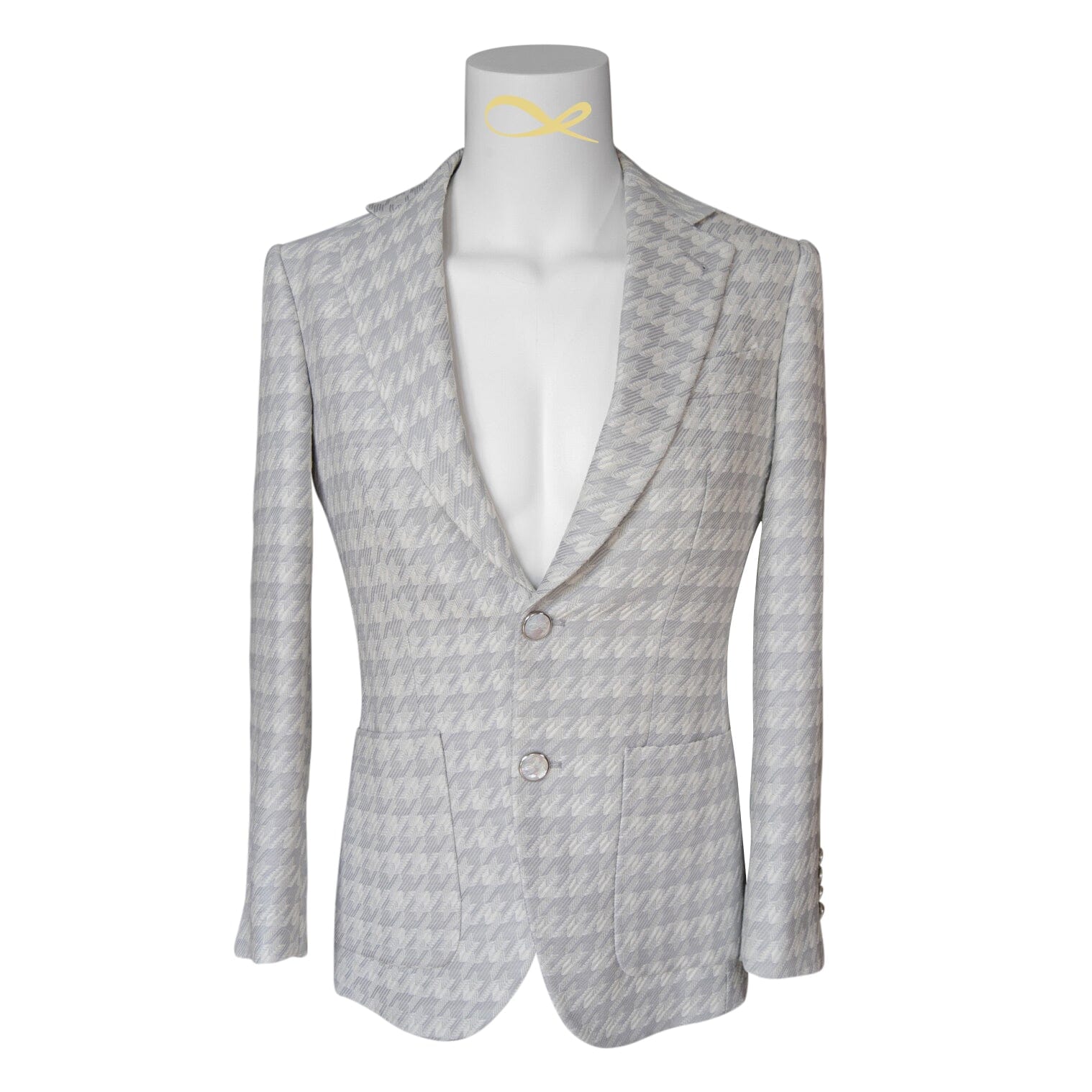 Oyster Grigio Houndstooth Jacket-5