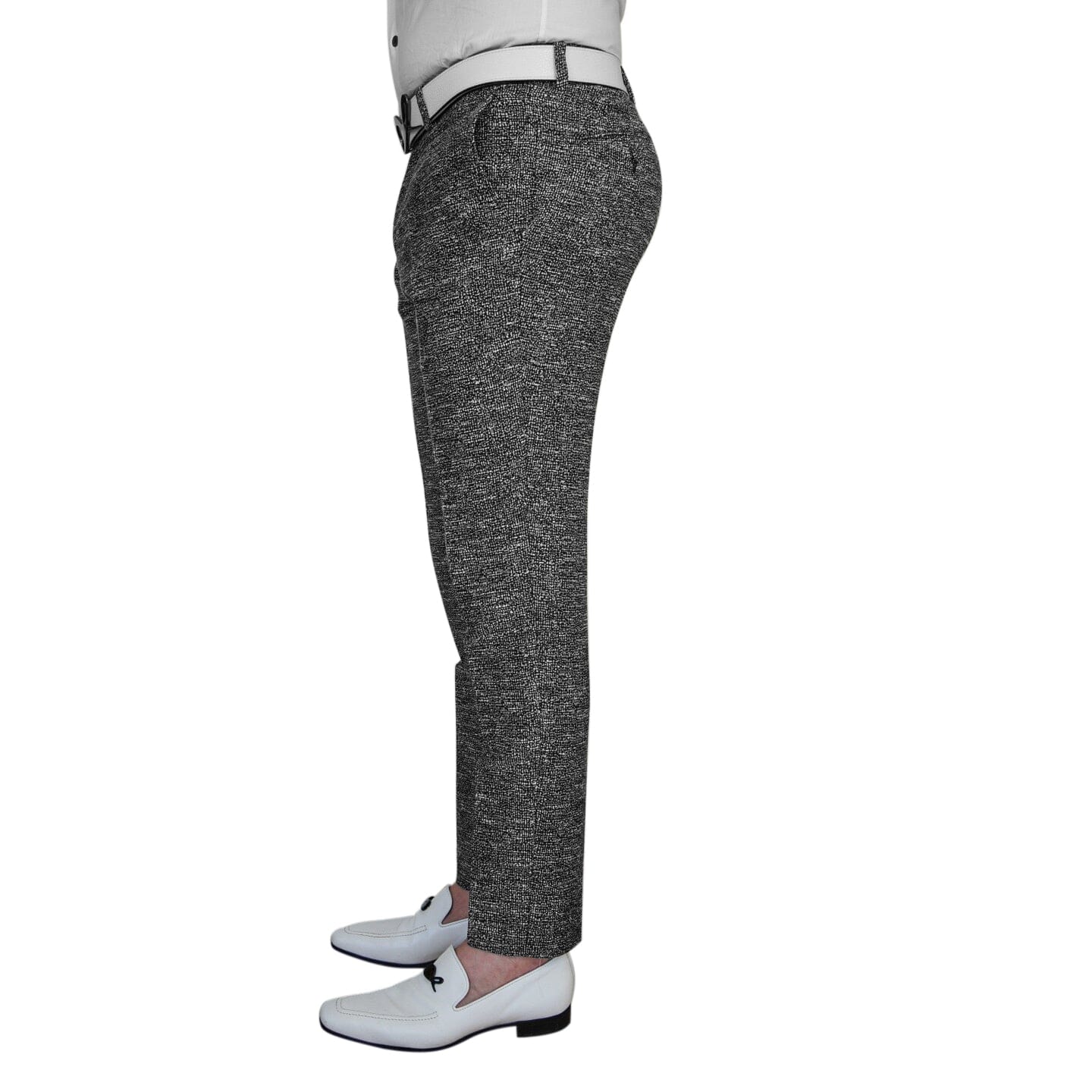 Carbon Grano Tweed Tweed Trousers @ The Vault-3
