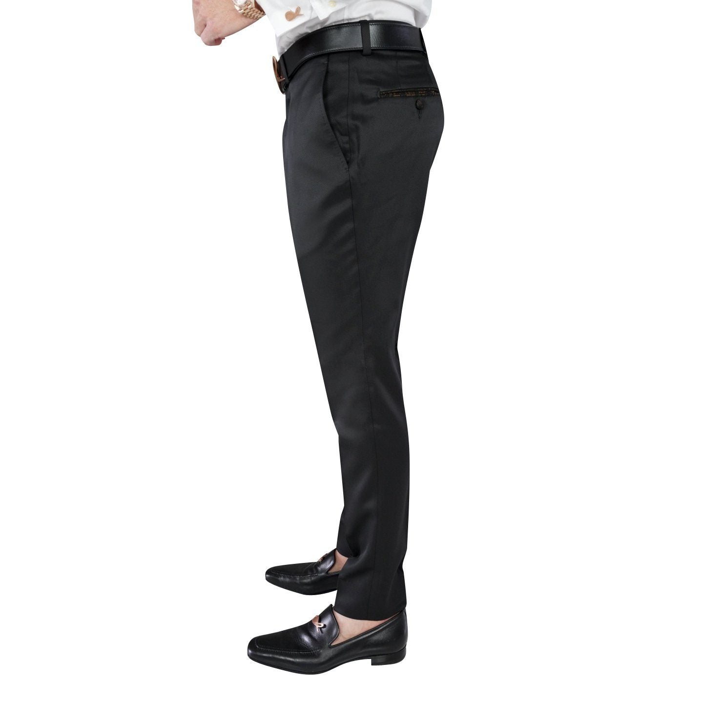 Black Evento Bronze Astrato Trousers @ The Vault-4