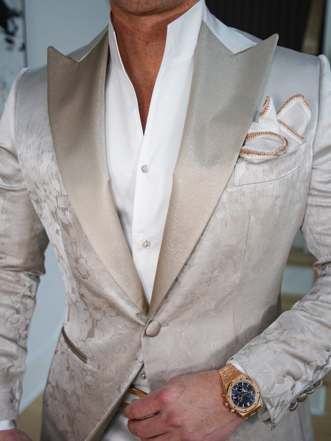 Champagne Sateen Ombre Jacket @ The Vault