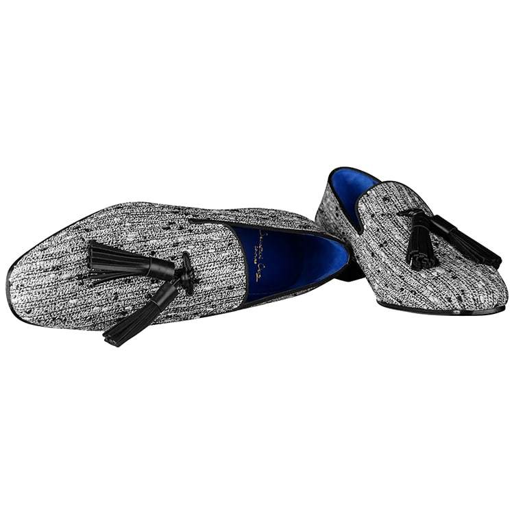 Tweed Legare Tassel Loafer-5