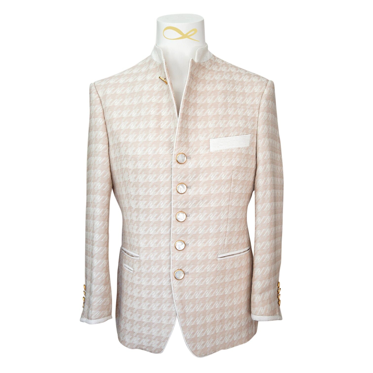 Cashew Crema Houndstooth Mandani Jacket-4