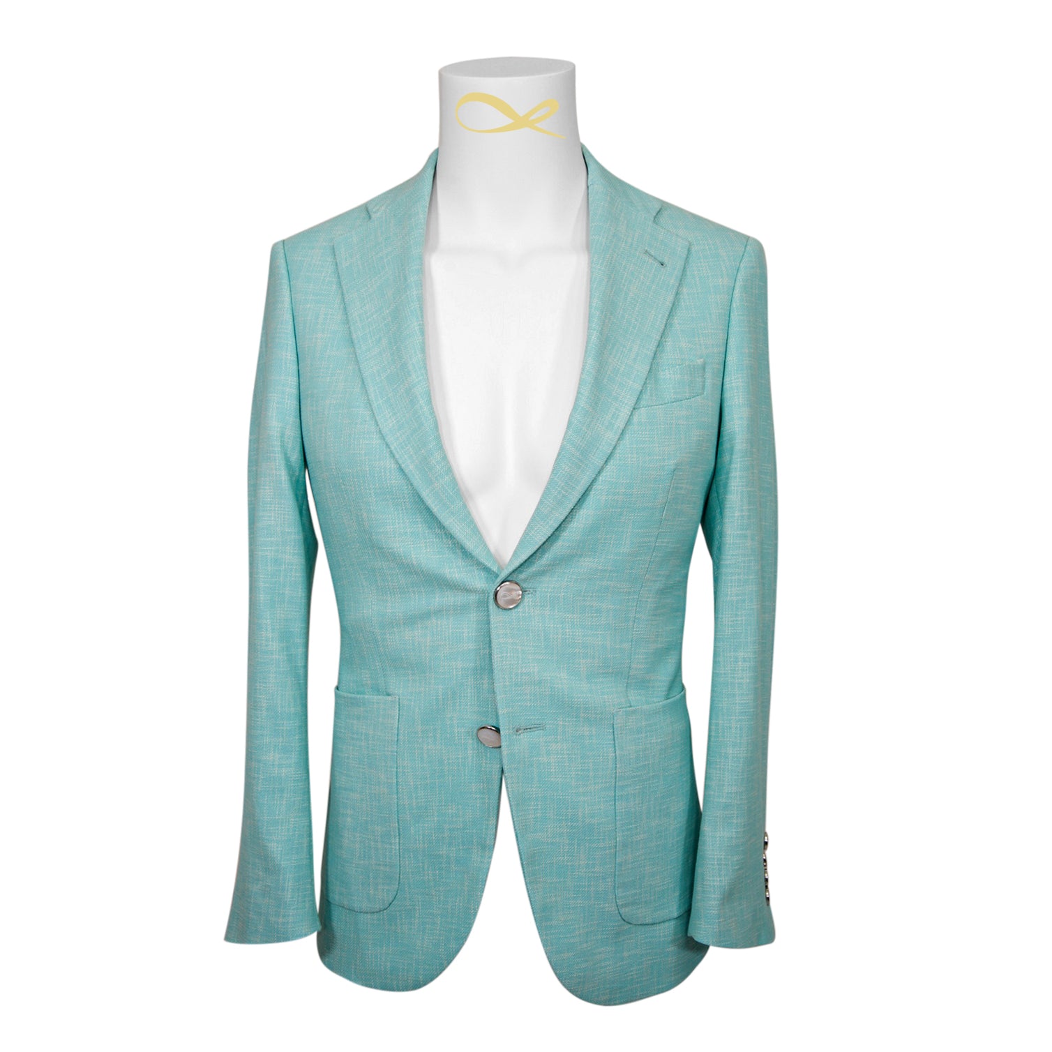 Blu Ciano Lino Tweed Sport Jacket @ The Vault-5