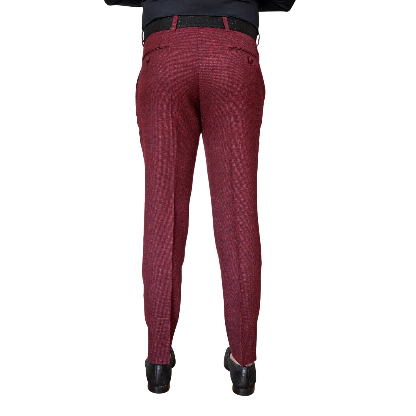 Midnight Marrone Tweed Trousers-3