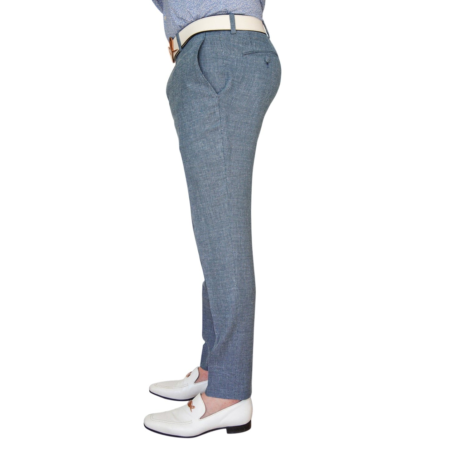 Cerulean Tweed Trousers-3