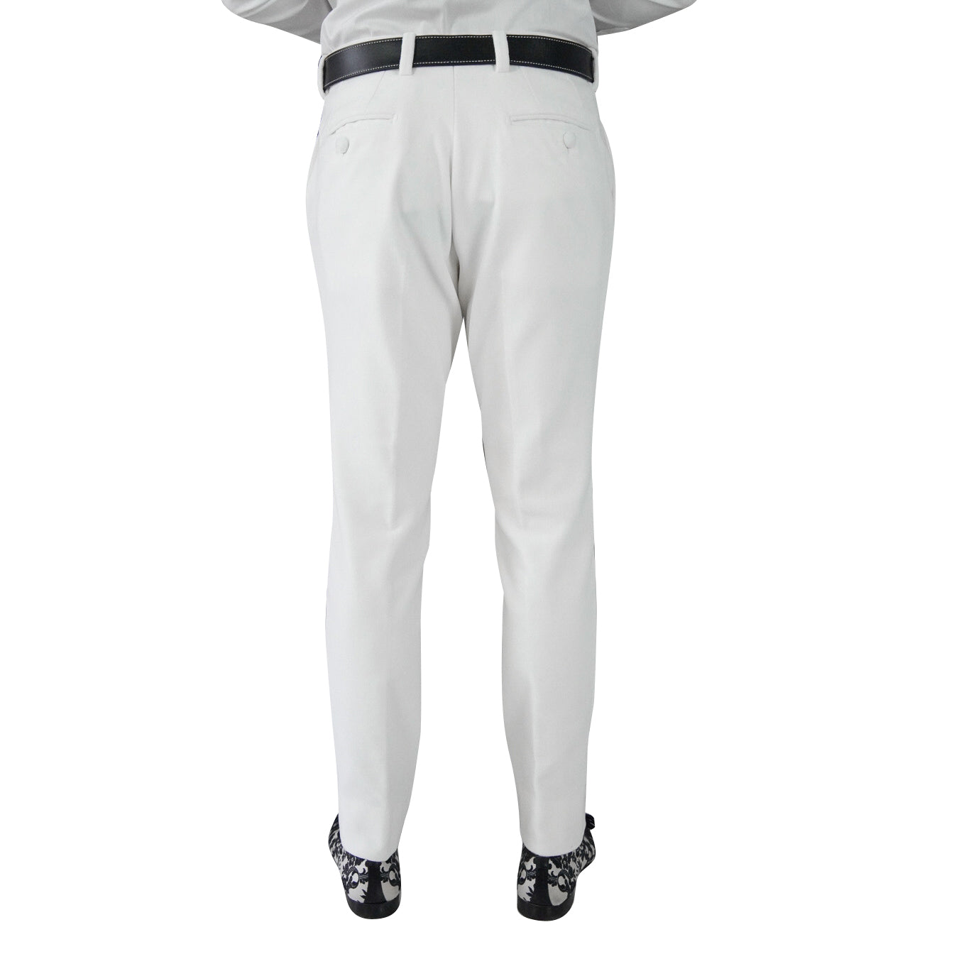 White Velvet Trousers-5
