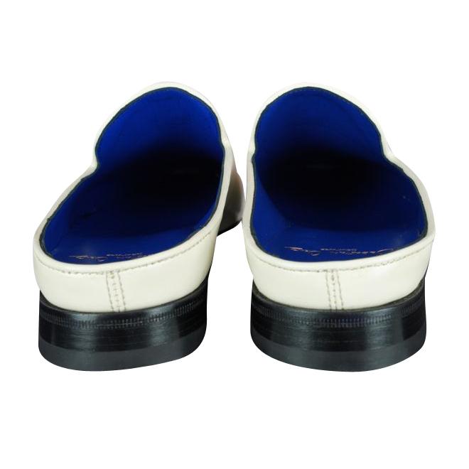Classica Mascarpone With Yellow Gold Hardware Leather Slippers-9