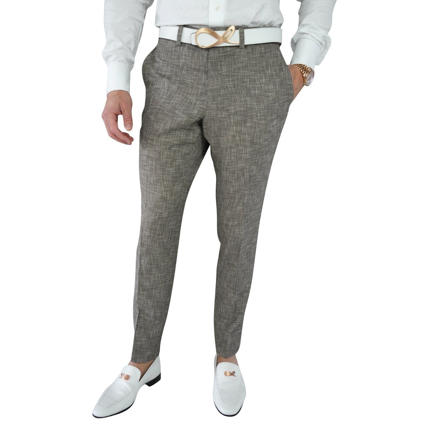 Hazel Lino Tweed Trousers @ The Vault-3