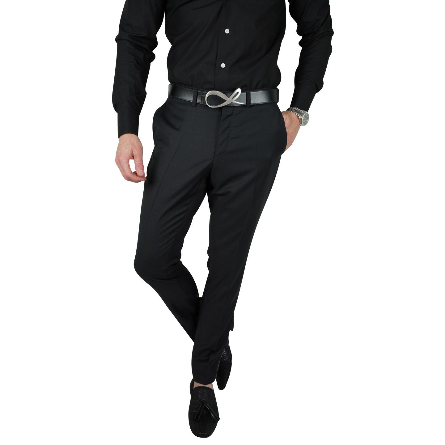 Black Gypso Tuxedo Style Trousers @ The Vault