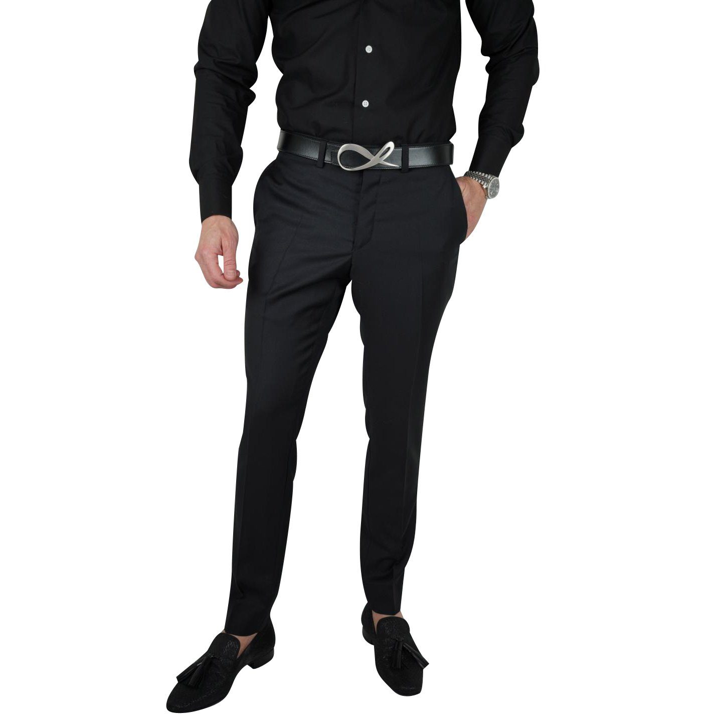 Black Gypso Tuxedo Style Trousers @ The Vault