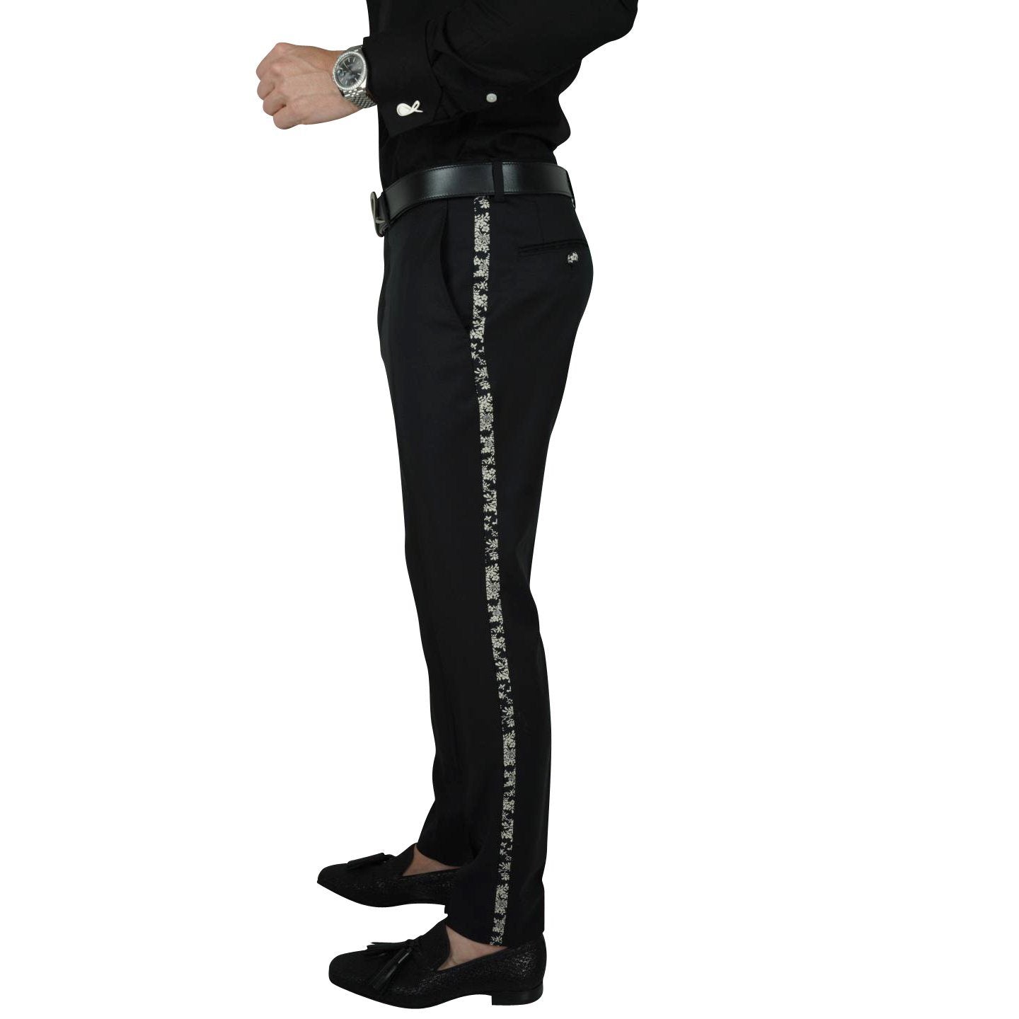 Black Gypso Tuxedo Style Trousers @ The Vault-3