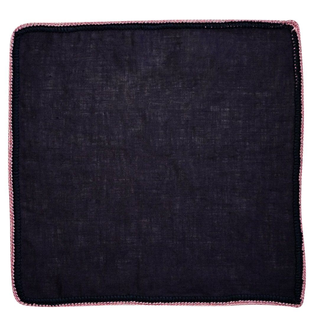 Navy Scuro with Pink Flake Signature Border-2