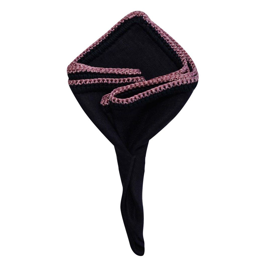 Navy Scuro with Pink Flake Signature Border-1