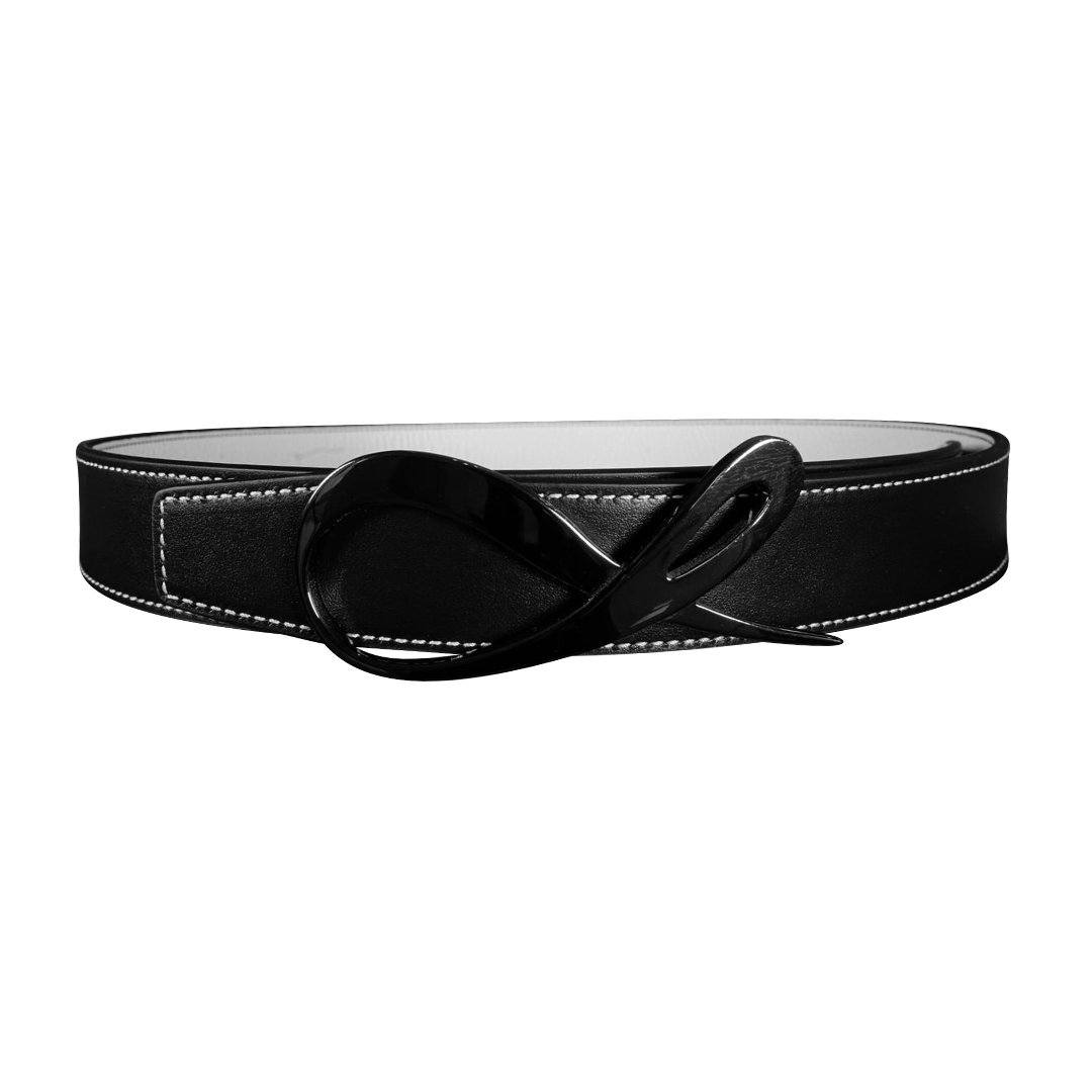Classic Bianco Classica Nero Opal Black Belt