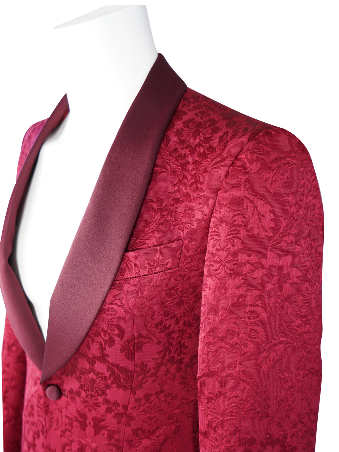 Burgundy Fiore Dinner Jacket-5