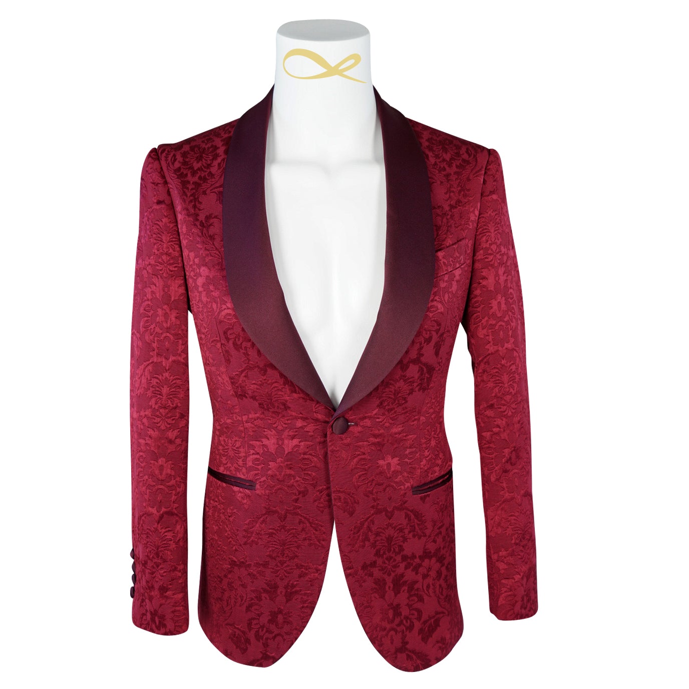Burgundy Fiore Dinner Jacket @ The Vault-6