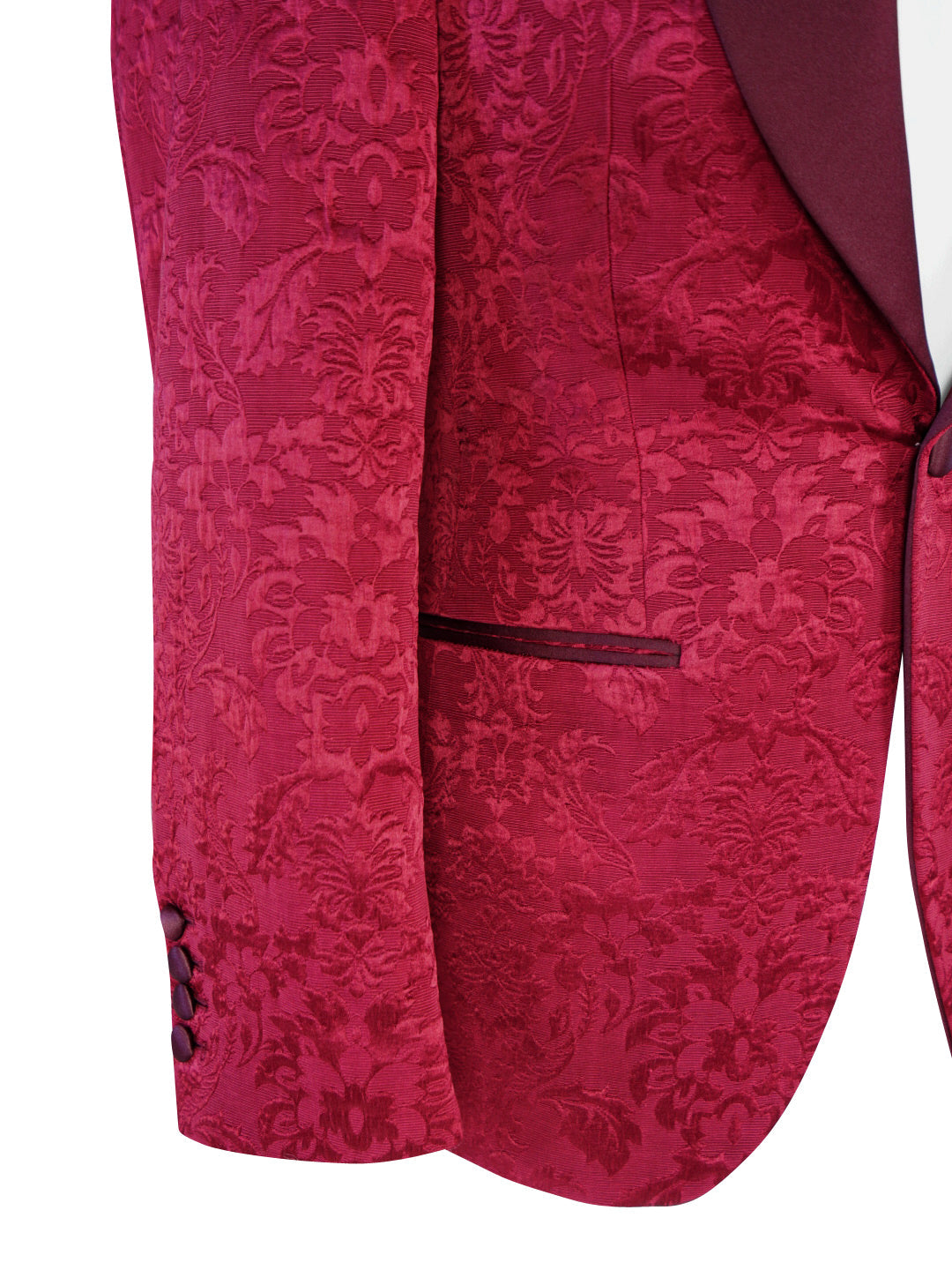 Burgundy Fiore Dinner Jacket @ The Vault-7