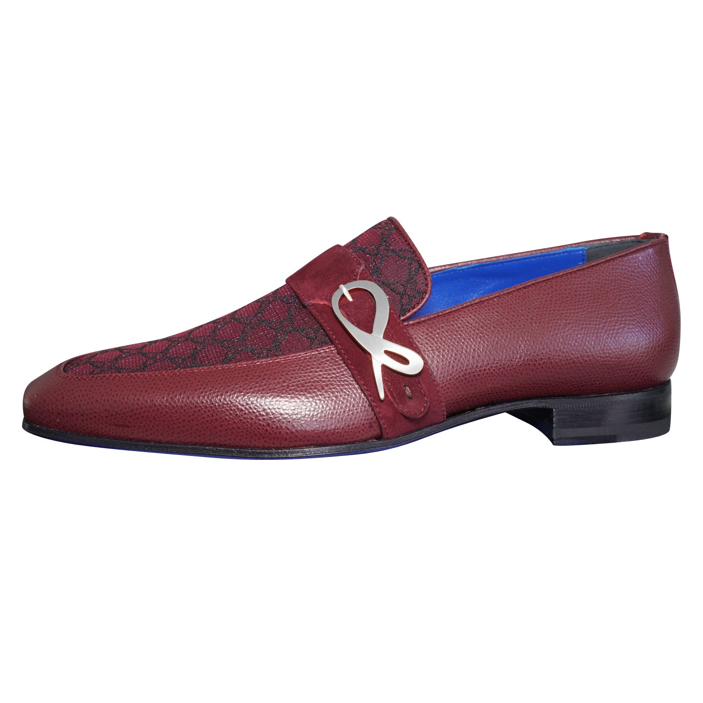 Vino Logo Monk Strap Loafer With Silver Buckle-6