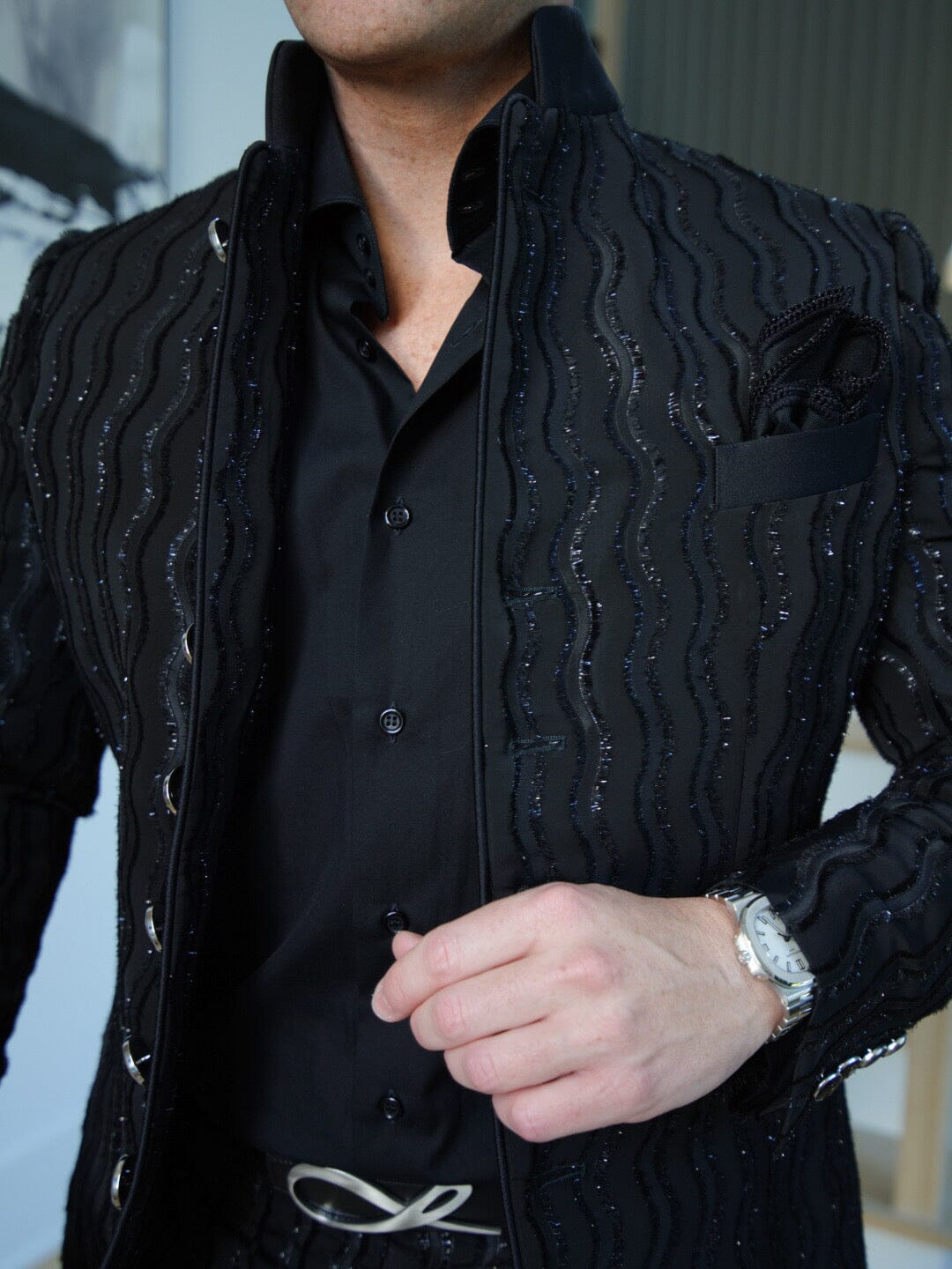 Rippled Inox Mandani Jacket