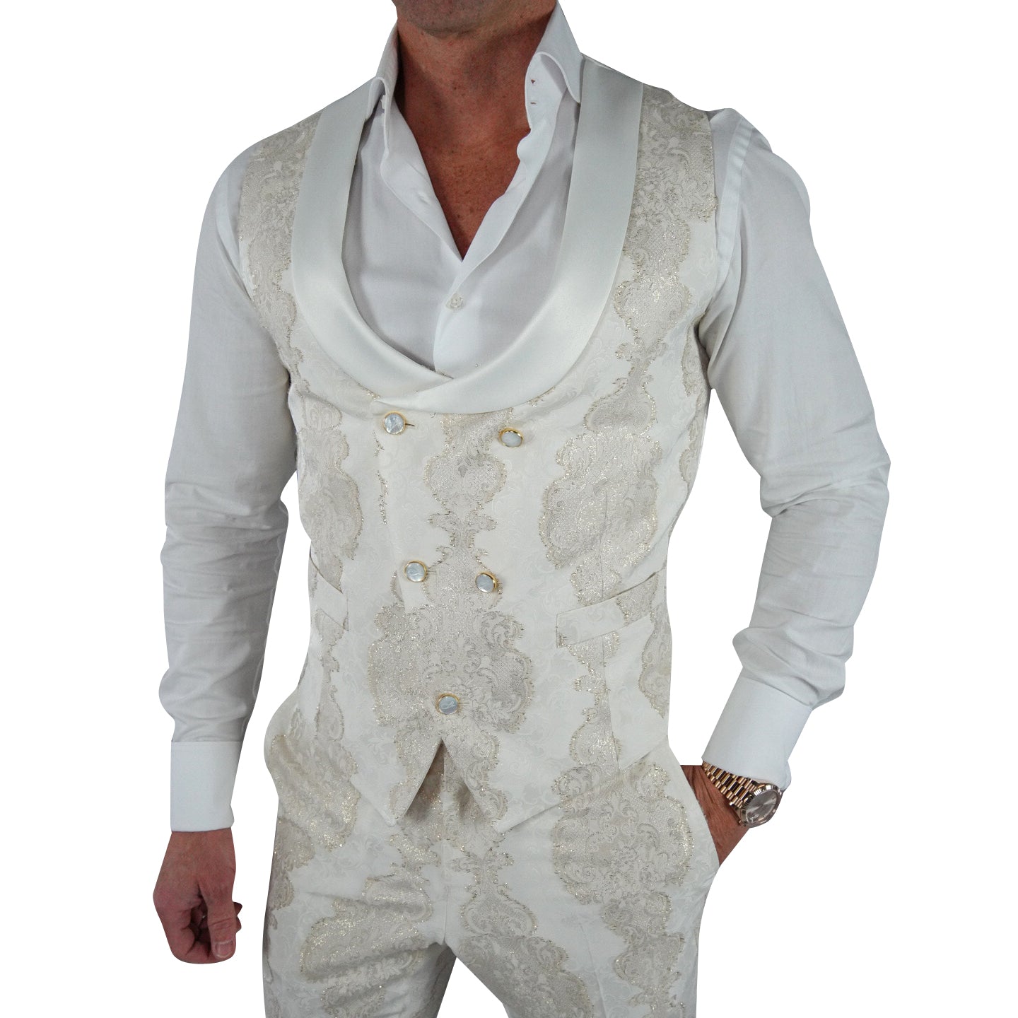 Vanilla Versaille Double Breasted Waistcoat @ The Vault